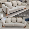 Japanese Designer Small Household Home Luxury Sectional Sofa Set Velvet Settee Sofas Couch Hotel Living Room Furniture