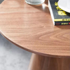 Nordic Modern Classic Design Walnut Wooden Coffee Table Round Side Table End Table for Hotel Living Room Furniture