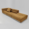 Factory Customization Modern Sectional Sofa Set Modular Frosted Velvet Fabric Couch Living Room Sofas