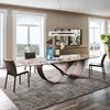 Modern Luxury Dining Table Marble Restaurant Table Stainless Steel Leg Rectangular Dining Table