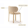 Modern Luxury New Popular Stainless Steel Chair Dining Room Furniture Leather Dining Chairs for Cafes and Restaurants