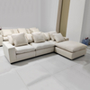 Furniture Manufactory Modern Design Couch Down Velvet Fabric Sectional Sofa Living Room Modular Cloud Sofa Set