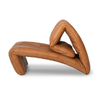 Modern Living Room Single Sofa Multifunctional Creative Personality Folding Villa Hotel Brown Leather Armchair