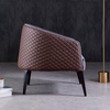 Modern Italian Design High-quality Solid Wood Chair Sitting Room Hotel Room Armchair Gray Velvet Leisure Chair