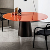 Luxury Italian Furniture Set Solid Wood Base for Marble Countertops Modern Dining Tables