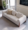 Nordic Modern Design Living Room Sectional Sofa Couch Hotel Solid Wood Velvet Fabric Three Seater Sofa Set