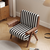 Mid-century Wabi-sabi French Accent Chair Streak Single Sofa Chairs Wood Frame Lounge Relax Living Room Home Furniture Armchair