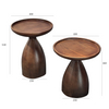 Modern Solid Wood Round Coffee Table Creative Edge Table for Living Room Home Hotel Apartment Furniture