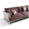 Modern Minimalist Leather Sofa Combination Living Room Italian Leather Art Luxury 3 Seater Sofa
