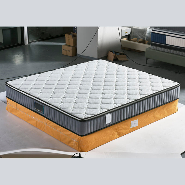 OEM/ODM Full Mesh Spring Frame Sponge Filled Knitted Fabric Mattress Modern Apartment Budget Hotel Bedroom Mattress
