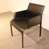 Nordic Light Luxury Dining Chair Home Modern Minimalist Dining Room Chair Italian Saddle Leather Back Chair