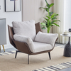 Luxury Popular Design Leisure Single Sofa Wabi-sabi Home Upholstery Armchair Lounge Hotel Living Room Furniture Accent Chair
