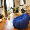 Modern Nordic Fabric Velvet Pumpkin Leisure Chair Relax Accent Chair Bedroom Sets Furniture Hotel Living Room Lazy Chairs