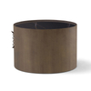 High Quality Modern Light Luxury Living Room Furniture Side Table Marble Top Stainless Steel Frame Round Coffee Table Set