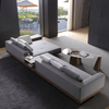 Italy Modern Living Room Furniture Hotel Lobby Reception Area L Shape Sofa Sectional Sofa Fabric Sofa Set