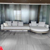 Italy Modern Living Room Furniture Hotel Lobby Reception Area L Shape Sofa Sectional Sofa Fabric Sofa Set