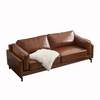 Modern Italian Minimalist Leather Sofa Home Hotel Furniture Business Reception Sofa Set