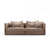 Italian Modern Design Sofa Set Furniture Factory Customized OEM Hotel Lobby Villa Living Room Leather Long Couch Settee