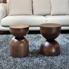 Italian Minimalism Coffee Table Modern Simple Style Living Room Furniture Solid Wood Side Table Round Stool for Home Decor