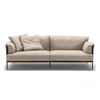 Modern Leather Fabric Three Seat Sofa Italian Home Office Living Room Couch Hotel Lobby Bedroom Lounge Suite Sofa Set