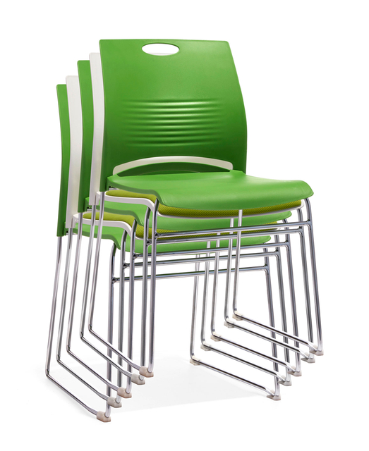 Modern Office Chair Metal Frame Folding Plastic Office Furniture Conference Chair