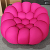 Modern Nordic Fabric Velvet Pumpkin Leisure Chair Relax Accent Chair Bedroom Sets Furniture Hotel Living Room Lazy Sofa Chairs