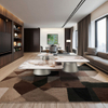 Fashion Design Luxury Furniture Metal Gold Grey Center Table Living Room Sofa Table Coffee Table Set