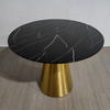 Italian Style Light Luxury Dining Table Customized Size Natural Stone Stainless Steel Marble Rock Slab for Kitchen Use for