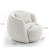 Nordic Modern Living Room Leisure Lounge Chair Sofa Set Curved Shaped Cashmere Velvet Home Sofa for Hotel Project Furniture