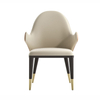 Modern Simple Light Luxury Wood Velvet Dining Chair Home Restaurant Furniture Casual Back Chair Western Restaurant Chair