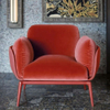 Factory Custom Modern Living Room Single Sofa Chair Furniture Upholstered Velvet Fabric Leisure Lounge Accent Hotel Armchair
