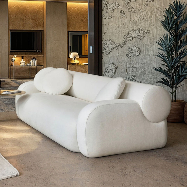 Modern Design High-quality Living Room Sofa Velvet Fabric Hotel Lobby Apartment Sectional Sofa Couch