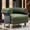 Italian design single sofa armchair living room velvet fabric Sectional three seater sofa Hotel lobby couch