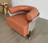 Italian design single sofa armchair living room velvet fabric Sectional three seater sofa Hotel lobby couch