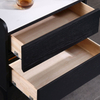 Modern Simple Wooden Small Furniture Bedroom White Side End With 2 Storage Drawer Nightstand Bed