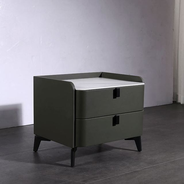 Nightstands Square Bedroom Wireless Charging Storage Drawer Cabinet Furniture Cabinet Night Stand Bedside Table