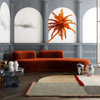 Italian Modern Luxury Sofa Nordic Simple Style Living Room Furniture Hotel Beauty Salon Leisure Curve Teddy Velvet Couch