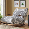 Modern Design Single Person Leisure Lounge Rocking Chair Villa Living Room Furniture Balcony Ink Wash Fabric Lazy Sofa