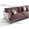 Modern Furniture Settee Leather Lounge Suite and Lobby Fabric Sofa Modular Couch L Shape Sofa Set