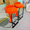 Modern Design bar Chairs Metal Fabric High Legged bar Stools for Hotel Reception Restaurant Kitchens