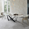 Italian Luxury Dining Table Modern Marble Stainless Steel Creative Design Dining Room Furniture