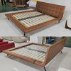 Modern Full Size Bedroom Furniture Genuine Leather Bed Designer Light Luxury Italian King Bed Bedroom Furniture