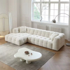 Modern Minimalist Design Modular Sectional Sofa Set Living Room Furniture Couch Velvet Fabric L-shaped Sofa
