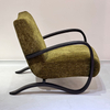 Modern Creative Design Leisure Chair Solid Wood Velvet Fabric Armrest Used for Villa Living Room Luxury Hotel Apartments