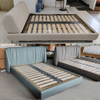 Modern Full Size Bedroom Furniture Genuine Leather Bed Designer Light Luxury Italian King Bed Bedroom Furniture