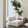 Modern Minimalist Designer Casual Lazy Chair Velvet Fabric Living Room Furniture Small Household Low Arm Single Sofa