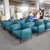 Newly Designed Patent Sofa 3 Seat Modern Home Hotel Lobby Office Apartment Furniture Metal Leg Comfortable Velvet Fabric Sofa