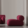 Modern Minimalist Designer Casual Lazy Chair Velvet Fabric Living Room Furniture Small Household Low Arm Single Sofa
