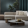 Italian Light Luxury Stainless Steel Tea Table Marble Top Side Table Combination Simple Modern Villa Living Room Coffee Table