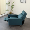 Modern Minimalist Leather Single Lounge Sofa with Expandable Home Office Lunch Break Medical Care Functional Sofa